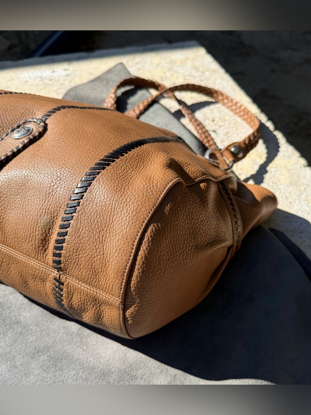Brighton Mesa Vintage Leather Hobo Bag & Wallet Set - Picture 7 of 16